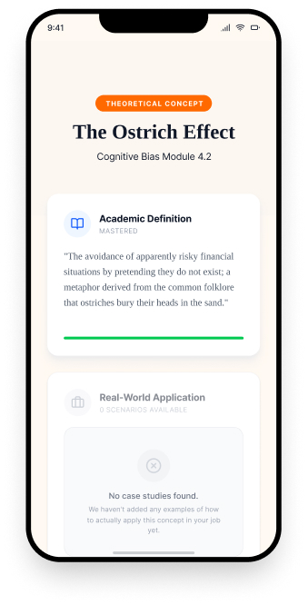 Academic definition with no real-world scenarios
